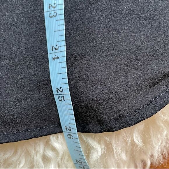 Monteau Black Semi Sheer High-Low Blouse Size M - Picture 15 of 16